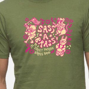 Green & Pink Animal Logo T-Shirt