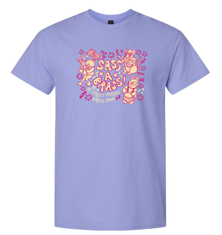 Purple & Pink Animal Logo T-Shirt - NEW!
